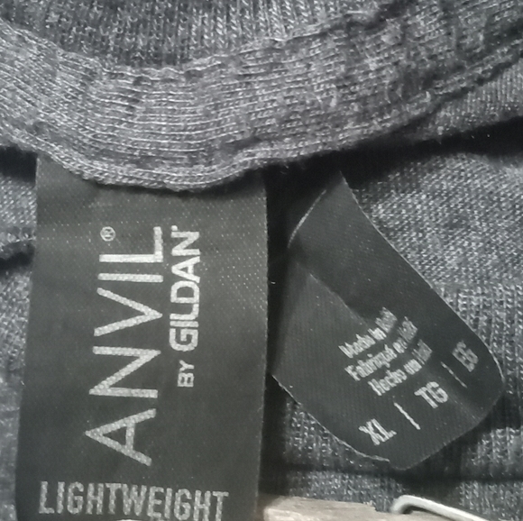 ANVIL | Vintage Style Rolling Stones Logo Bleach Effect Soft T-Shirt | XL - Picture 3 of 4